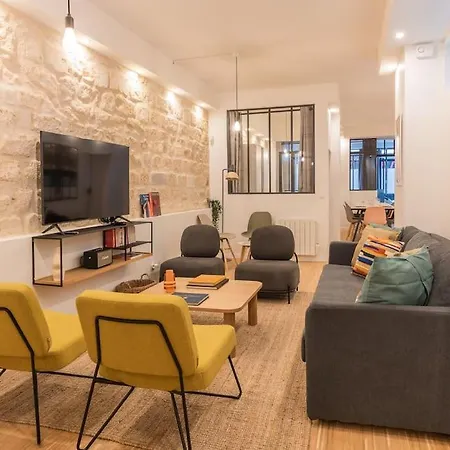 Design Architect Loft For 10 Guests Near Metro París