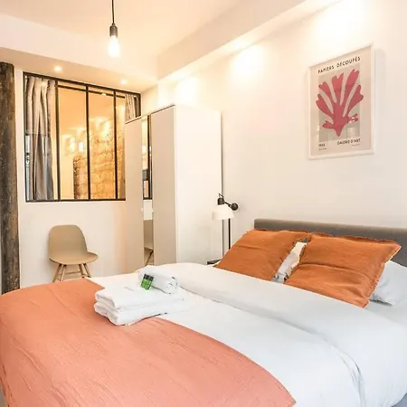 Design Architect Loft For 10 Guests Near Metro Parigi